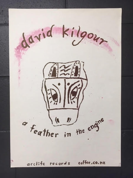 KILGOUR DAVID-A FEATHER IN THE ENGINE PINK SWIRL ORIGINAL ART WORK