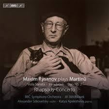 MARTINU-MAXIM RYSANOV PLAYS MARTINU CD *NEW*