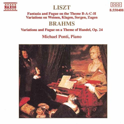 LISZT BRAHMS - FANTASIA & FUGUE - HANDEL VARIATIONS CD VG