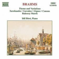 BRAHMS-THEME AND VARIATIONS-IDIL BIRET PIANO-CD VG