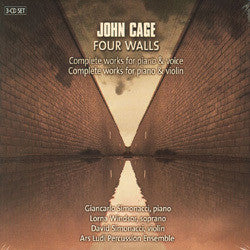 CAGE JOHN-FOUR WALLS + COMPLETE WORKS PIANO VOICE VIOLIN 3CD VG