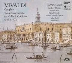 VIVALDI-COMPLETE MANCHESTER SONATAS FOR VIOLIN & CONTINUO NOS. I - XII 2CD VG