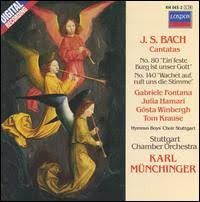 BACH J.S. - CANTATAS NOS 80 & 140 KARL MUNCHINGER CD  G