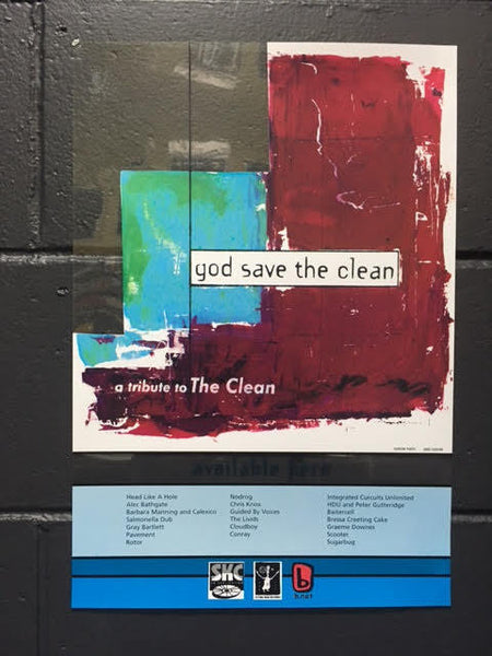 GOD SAVE THE CLEAN PROMO POSTER PLASTIC