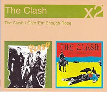 CLASH THE-THE CLASH + GIVE 'EM ENOUGH ROPE 2CD VG