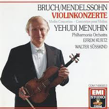 BRUCH AND MENDELSSOHN-VIOLIN CONCERTOS MENUHIN CD VG