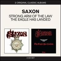 SAXON-STRONG ARM OF THE LAW & THE EAGLE HAS LANDED 2CD VG