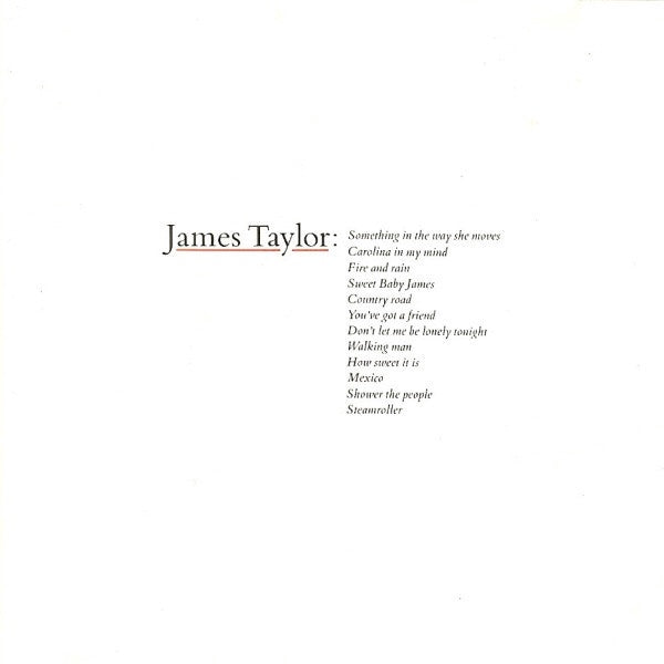 TAYLOR JAMES-GREATEST HITS CD VG