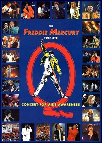 THE FREDDIE MERCURY TRIBUTE CONCERT FOR AIDS AWARENESS BOOK VG