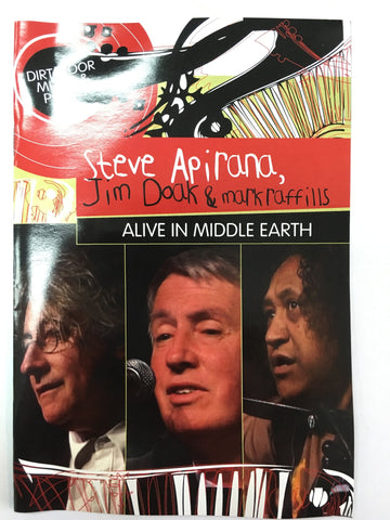 APIRANA STEVE-ALIVE IN MIDDLE EARTH DVD VG