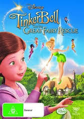 TINKERBELL AND THE GREAT FAIRY RESCUE-DISNEY MOVIE DVD VG