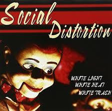 SOCIAL DISTORTION-WHITE LIGHT WHITE HEAT WHITE TRASH SILVER/ BLACK MARBLED VINYL LP *NEW*