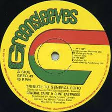 GENERAL SAINT & CLINT EASTWOOD-TRIBUTE TO GENERAL ECHO 12" VG+ COVER VG+