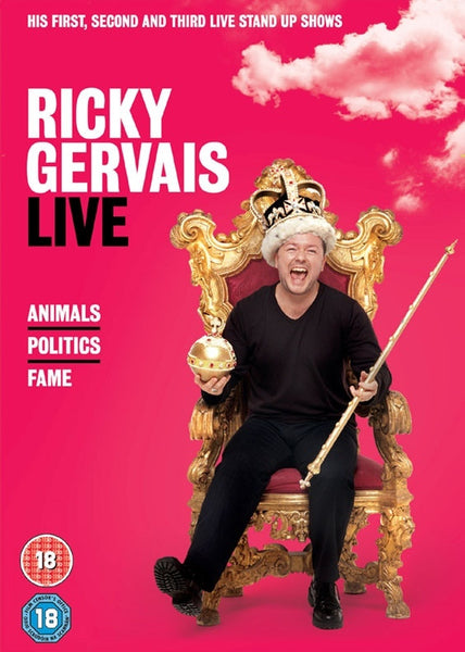 GERVAIS RICKY-LIVE ANIMALS POLITICS FAME 3DVD G