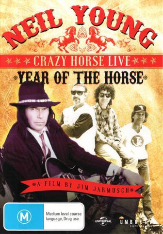 YOUNG NEIL AND CRAZY HORSE-YEAR OF THE HORSE LIVE DVD NM