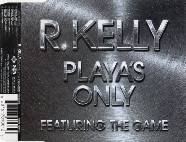 R.KELLY-PLAYA'S ONLY CD SINGLE VG