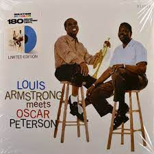 ARMSTRONG LOUIS & OSCAR PETERSON-LOUIS ARMSTRONG MEETS OSCAR PETERSON BLUE VINYL LP *NEW *