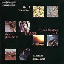 RAVEL/HONEGGER/MARTINU/SCHULOFF-DUOS CD VG