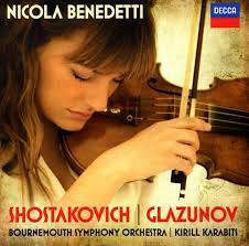 SHOSTAKOVICH GLAZUNOV-VIOLIN CONCERTOS CD NM