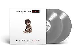 NOTORIOUS B.I.G.-READY TO DIE SILVER VINYL 2LP NM COVER VG+
