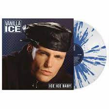 VANILLA ICE-ICE ICE BABY WHITE/ BLUE SPLATTER VINYL LP *NEW*