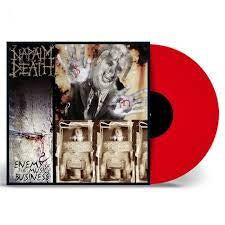 NAPALM DEATH-ENEMY OF THE MUSIC BUSINESS RED VINYL LP *NEW*