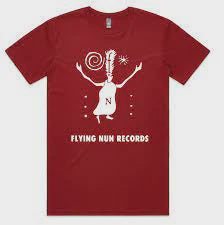 FLYING NUN "FUZZY" T-SHIRT SIZE L CARDINAL RED *NEW*