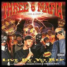 THREE 6 MAFIA-LIVE BY YO REP (B.O.N.E. DIS) YELLOW VINYL LP *NEW*