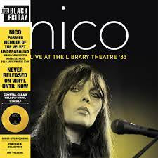 NICO-LIVE AT THE LIBRARY THEATRE '83 YELLOW VINYL LP *NEW*