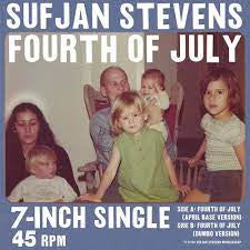 STEVENS SUFJAN-FOURTH OF JULY RED VINYL 7" *NEW*