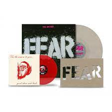 FEAR-THE RECORD WHITE MARBLED VINYL LP + RED VINYL 7 " NM COVER NM