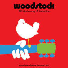 WOODSTOCK 50TH ANNIVERSARY LP COLLECTION-VARIOUS TIE-DYED VINYL 10LP BOX SET NM BOX VG+