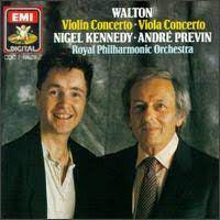 WALTON VIOLIN AND VIOLA CONCERTI NIGEL KENNEDY/PREVIN/RPO 2ND HAND CD VG
