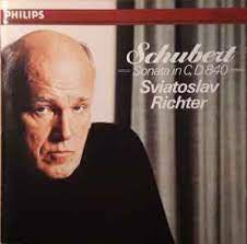 SCHUBERT-SONATA IN C,D.840 SVIATOSLAV RICHTER CD VG
