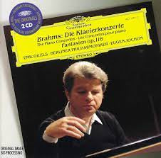 BRAHMS- PIANO CONCERTOS/FANTASIEN/GILELS 2CD VG+