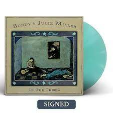 MILLER BUDDY & JULIE-IN THE THROES SEAGLASS VINYL AUTOGRAPHED LP *NEW*