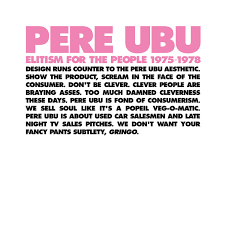 PERE UBU-ELITISM FOR THE PEOPLE 1975-1978 4CD BOXSET *NEW*