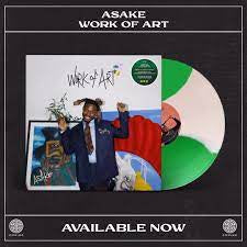 ASAKE-WORK OF ART GREEN/ WHITE VINYL LP *NEW*