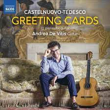CASTELNUOVO-TEDESCO-GREETING CARDS FOR GUITAR ANDREA DE VITIS CD *NEW*