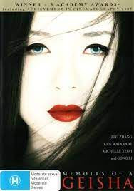 MEMOIRS OF A GEISHA-DVD VG