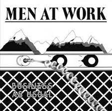 MEN AT WORK-BUSINESS AS USUAL LP NM COVER VG+