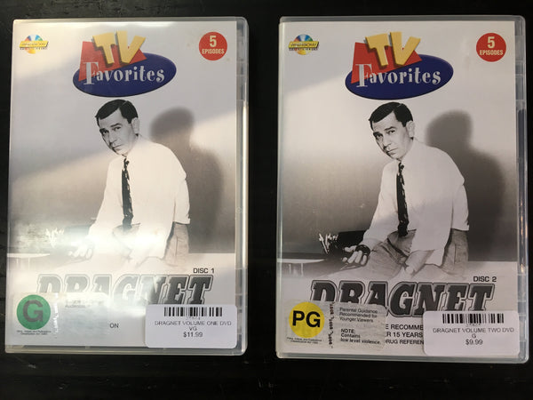 DRAGNET VOLUME ONE DVD VG