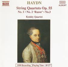 HAYDN-STRING QUARTETS OP. 55 NO. 1, 2, 3 CD VG