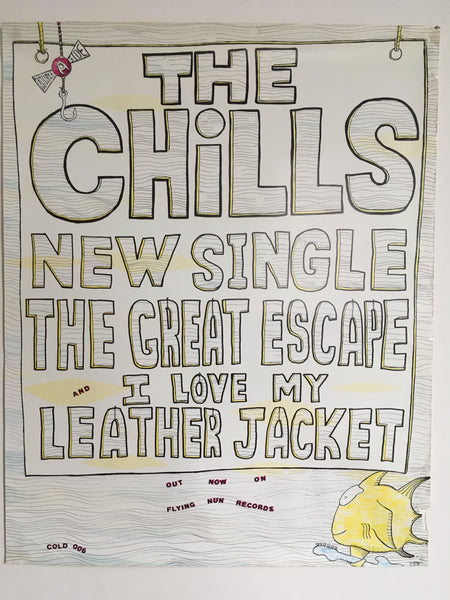 CHILLS THE-GREAT ESCAPE/ LEATHER JACKET ORIGINAL PROMOTIONAL POSTER
