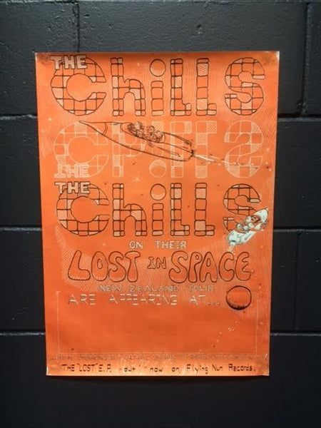 CHILLS THE-LOST IN SPACE NZ TOUR ORIGINAL GIG POSTER