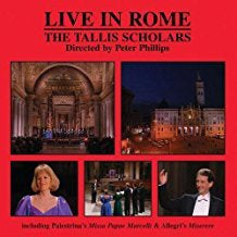 TALLIS SCHOLARS - LIVE IN ROME CD VG