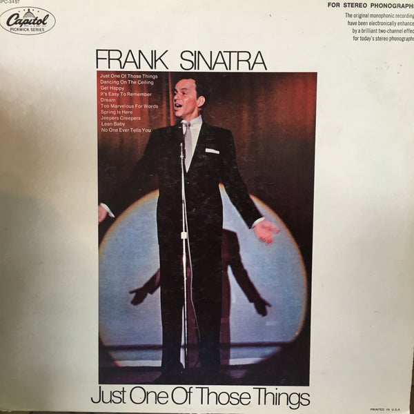 SINATRA FRANK-JUST ONE OF THOSE THINGS LP VG COVER VG+