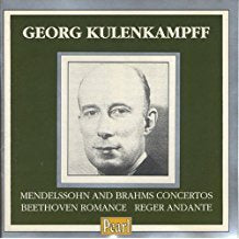 KULENKAMPFF GEORG - MENDELSSOHN AND BRAHMS CONCERTOS CD G