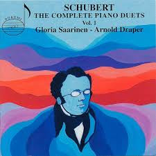 SCHUBERT-THE COMPLETE PIANO DUETS VOL 1 GLORIA SAARINEN ARNOLD DRAPER 2CD LN