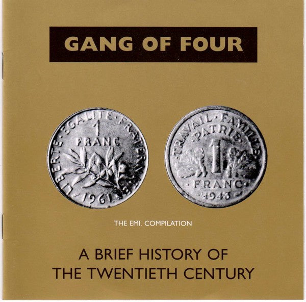 GANG OF FOUR-A BRIEF HISTORY OF THE TWENTIETH CENTURY CD VG